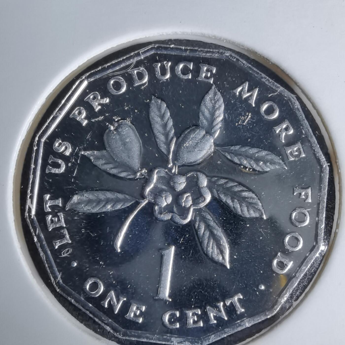 沼泽如烟--第1044场 牙买加1976年1分精制币