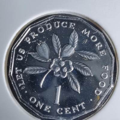 沼泽如烟--第1044场 - 牙买加1976年1分精制币