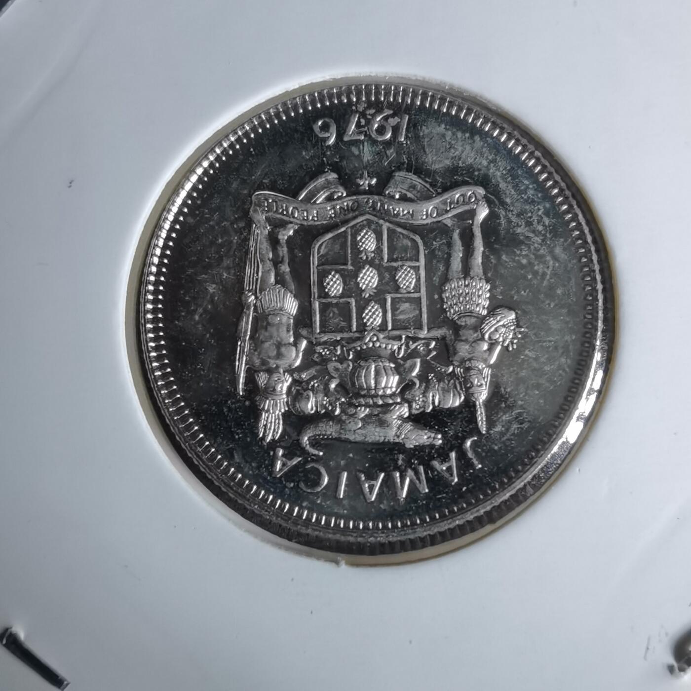 沼泽如烟--第1044场 牙买加1976年5分精制币