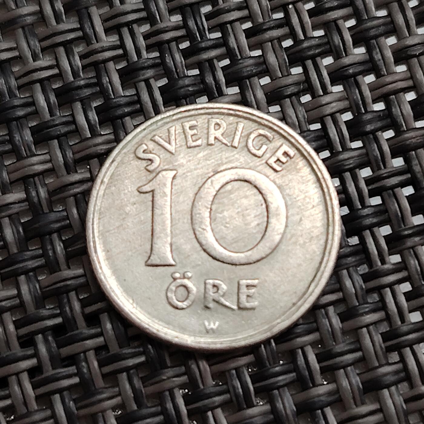 布加迪🐬～世界钱币(上海)🌾第 288 期 /  各国套币和散币 瑞典🇸🇪 1921年 10奥尔 古斯塔夫五世