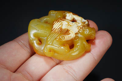 上海都达杂项专场六十九【全场包邮】 - 古玉人物挂件96-47