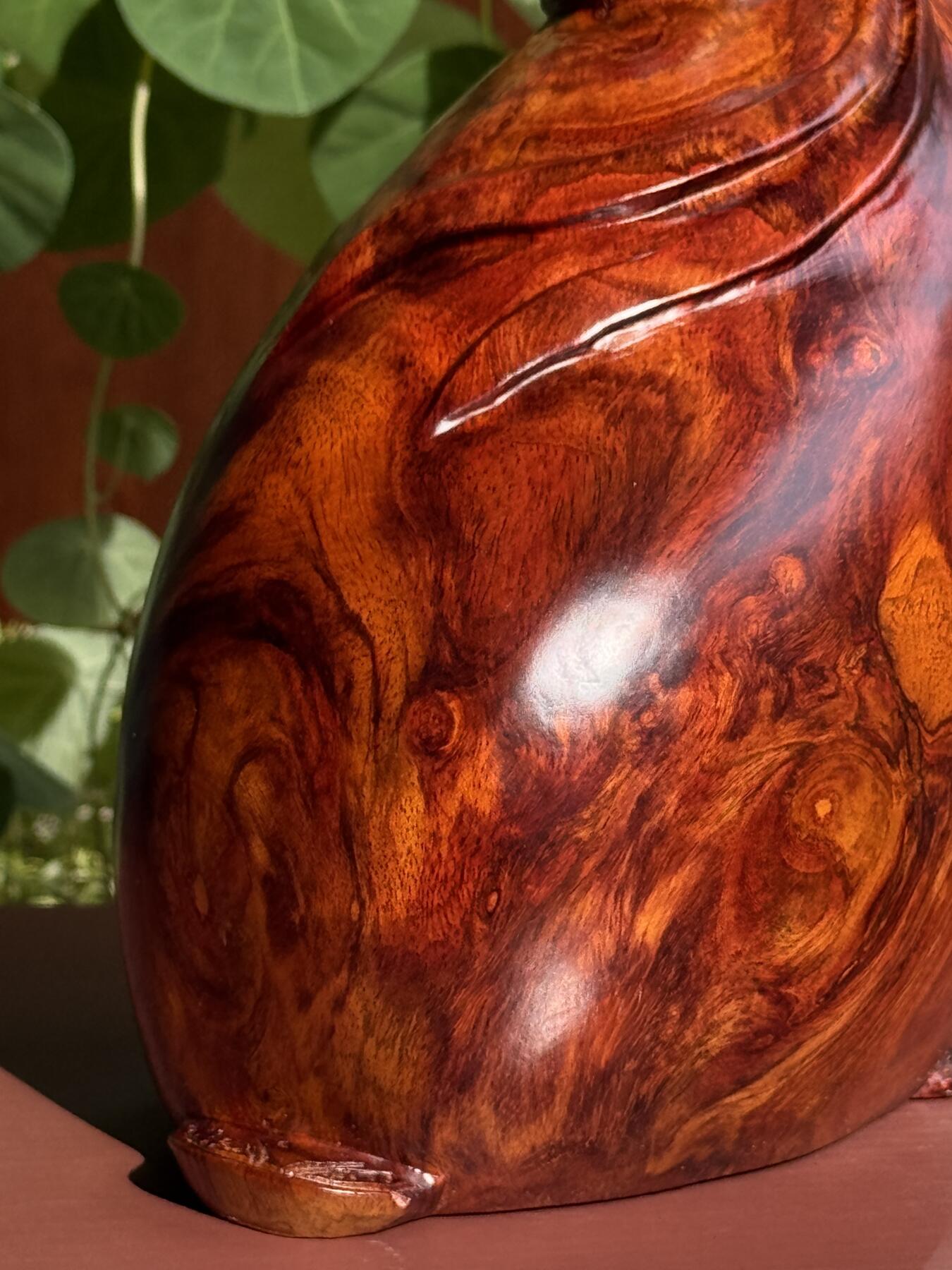 零元拍：越南黄花梨风水摆件钱袋子大摆件，满花精工。尺寸约：24/15CM。