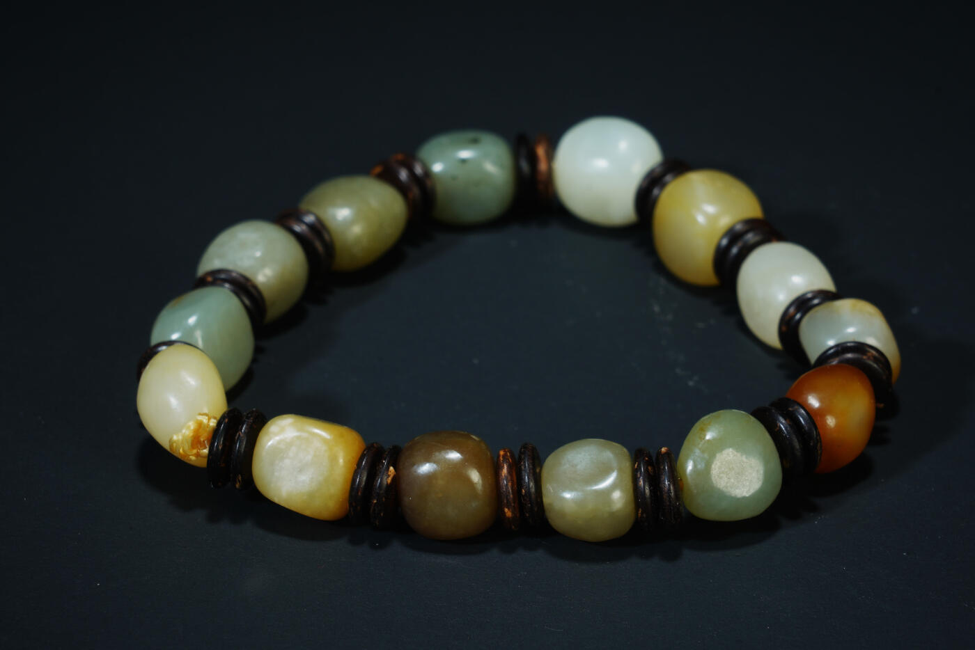 上海都达杂项专场六十九【全场包邮】 天然和田玉籽料手串96-42