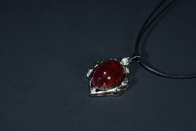 上海都达杂项专场六十九【全场包邮】 - 天然红玛瑙蛋面挂件96-201