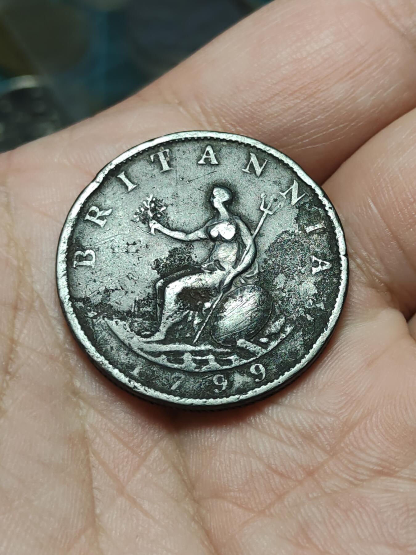 2026年第四十二场(总第二百一十一场）外国好品散币场(佣金3%) 英国🇬🇧1799单年份1/2便士(乔治三世第二版)