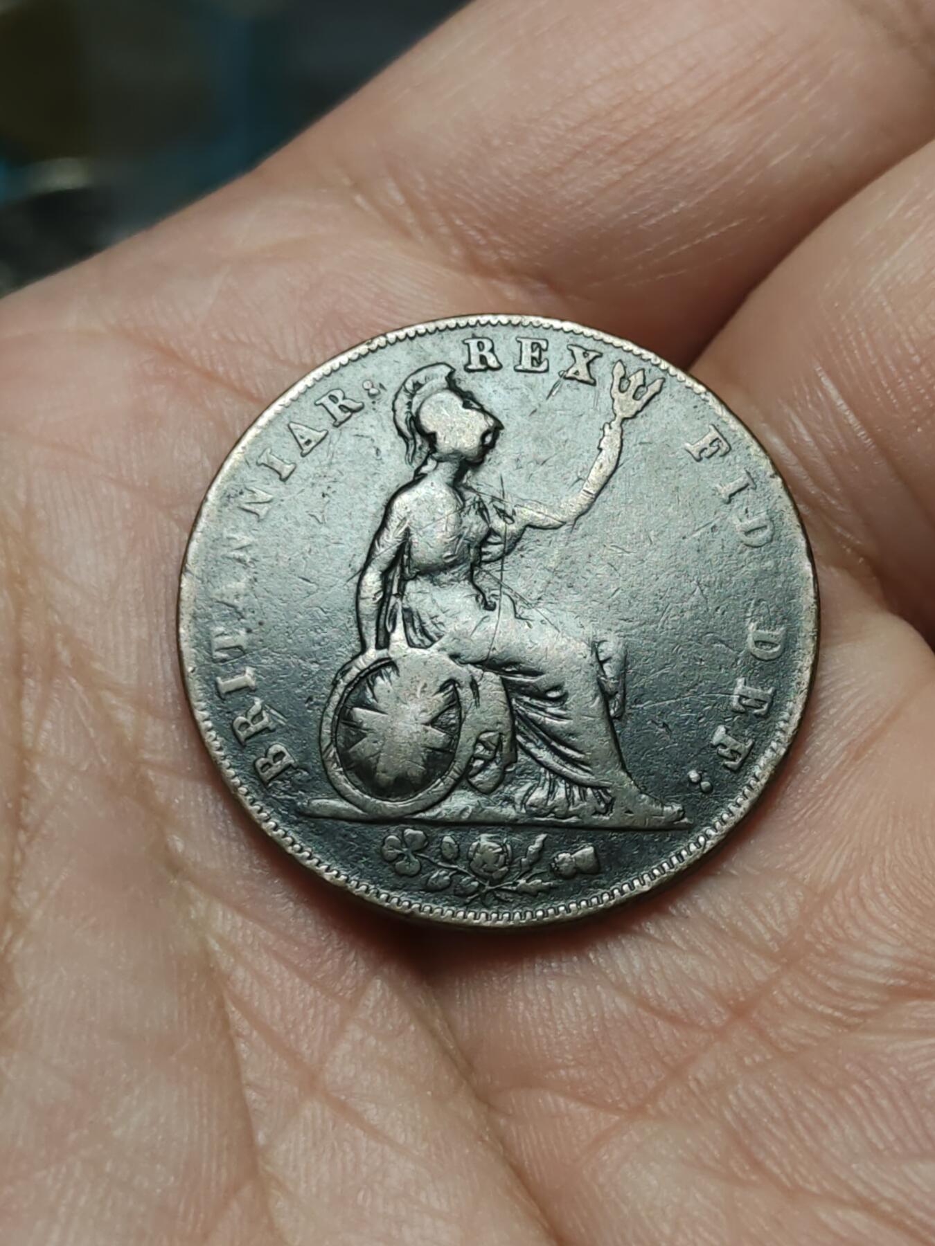 2026年第四十二场(总第二百一十一场）外国好品散币场(佣金3%) 少见–英国🇬🇧1826年1/2便士(乔治四世时期，仅发行3年)