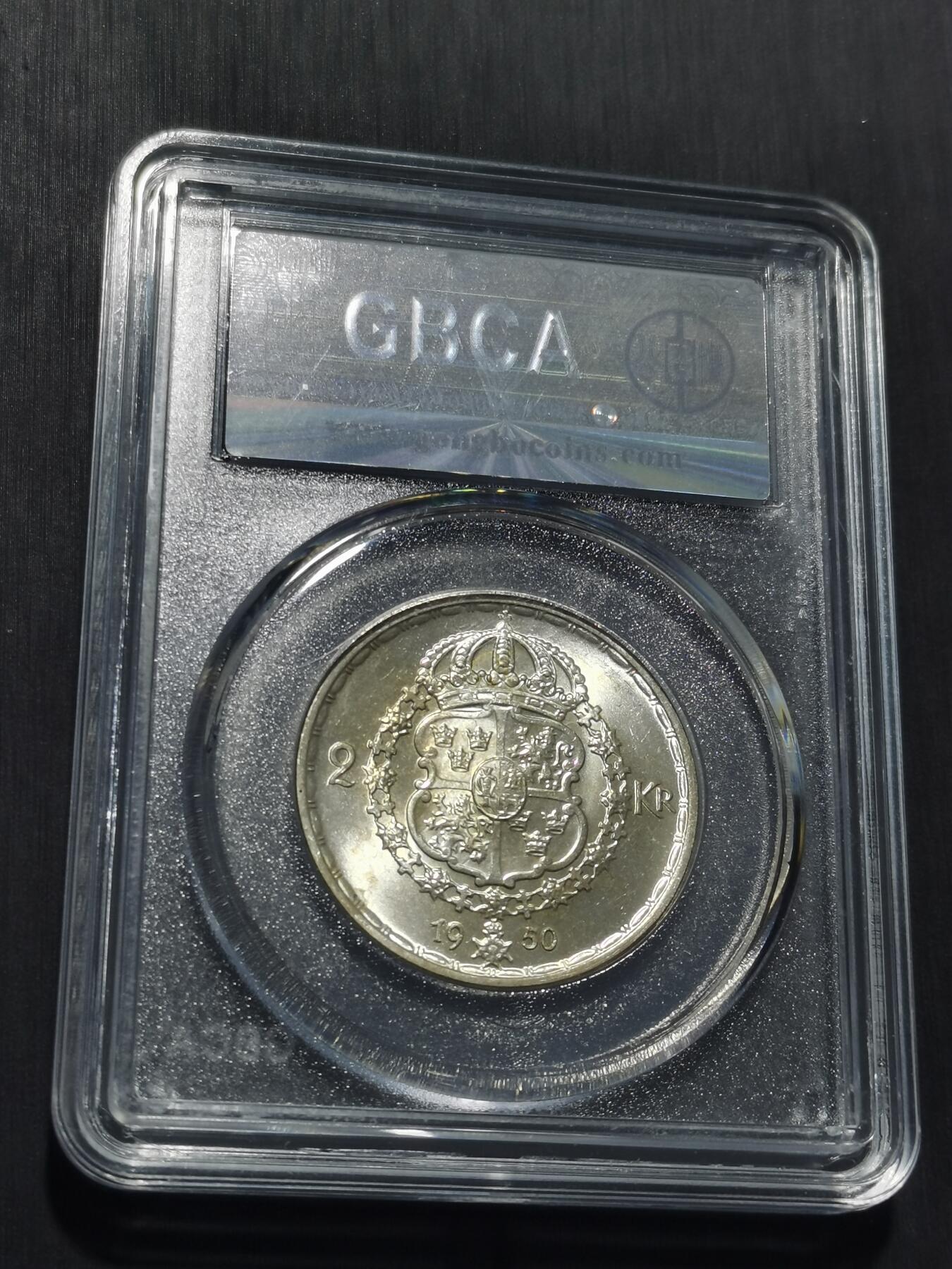 天下钱庄专场欢迎参拍 瑞典2克朗银币