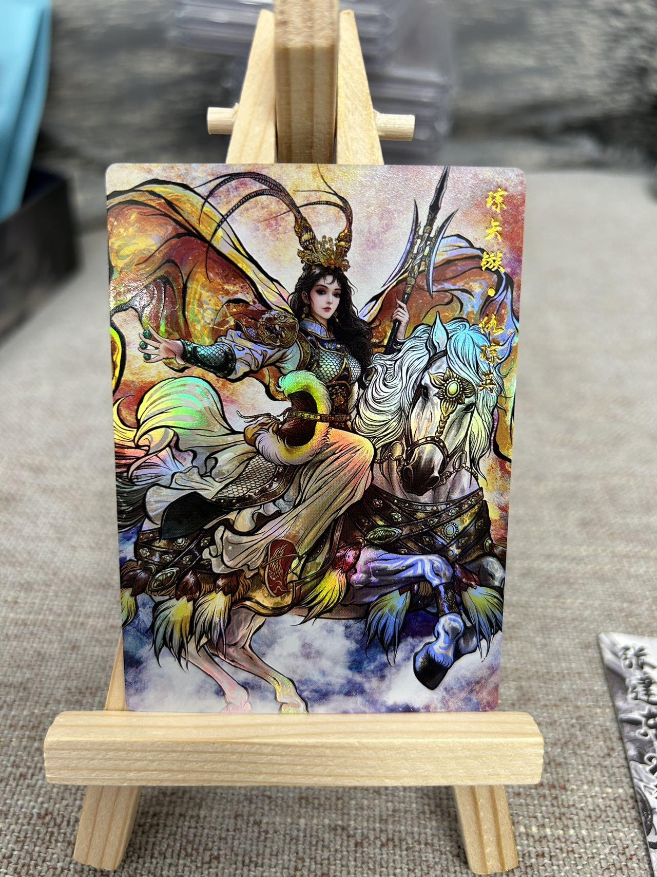 喜灰玩卡拍卖第七期，接拍品0佣金，欢迎送拍，释放现金流，让自己有资金可以购买更多喜欢的卡牌，让别的卡友能淘到更多心仪的卡牌 卡德曼 张建东水浒第二弹 特卡彩闪一套12张 扈三娘、张贞娘、阎婆惜、仇琼英（原色、水墨、线稿）