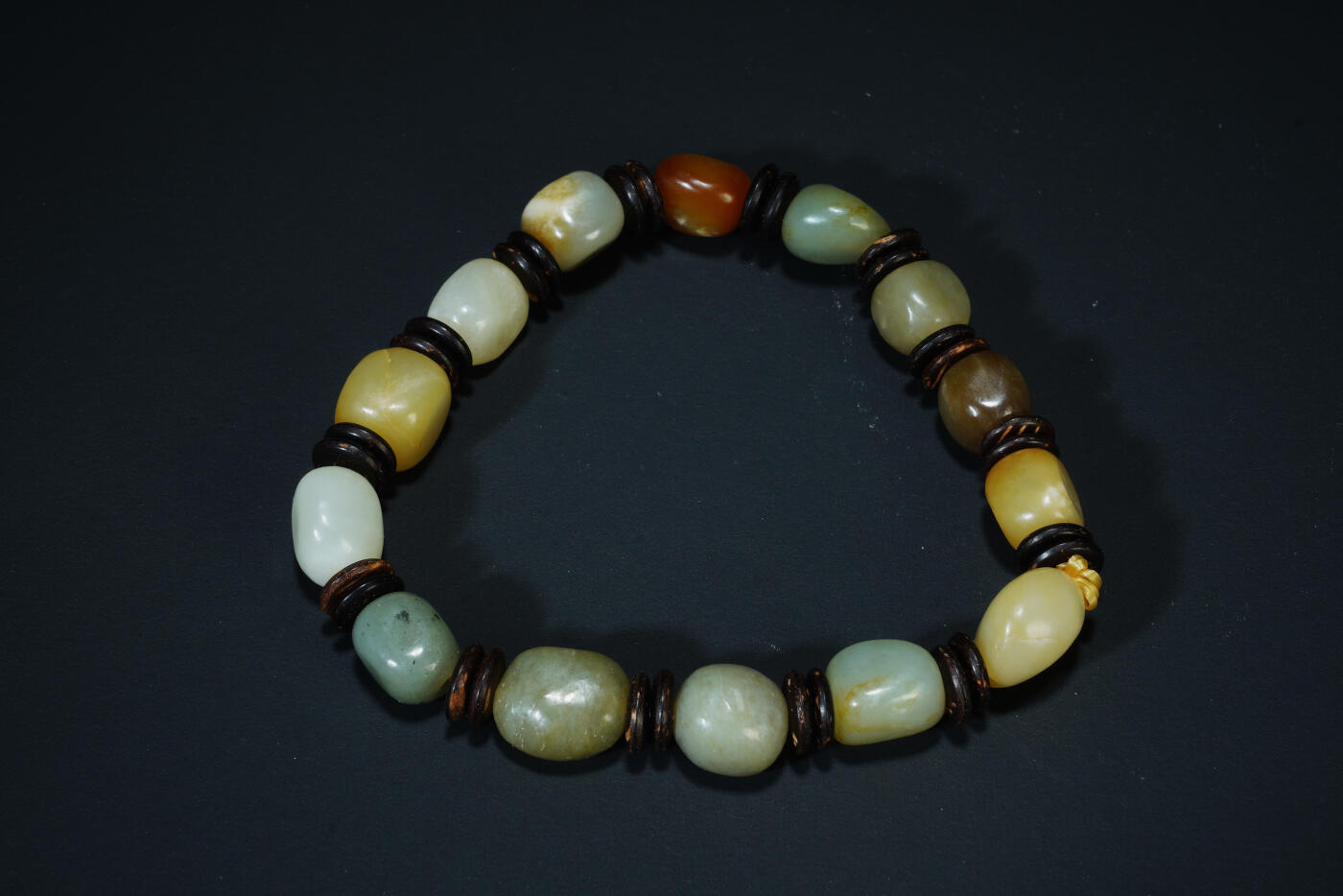 上海都达杂项专场六十九【全场包邮】 天然和田玉籽料手串96-42