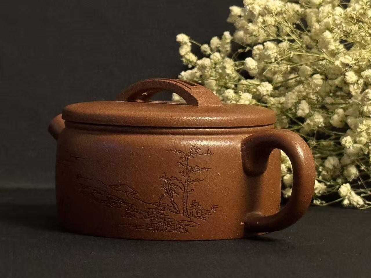 零元拍：原矿紫砂 蒋坡泥汉瓦（200CC左右）