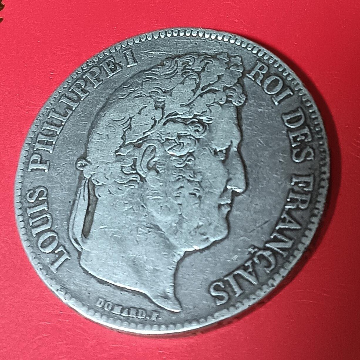 法兰西王国路易菲利普一世5法郎银币 1839年法兰西王国路易菲利普一世5法郎银币24.95克