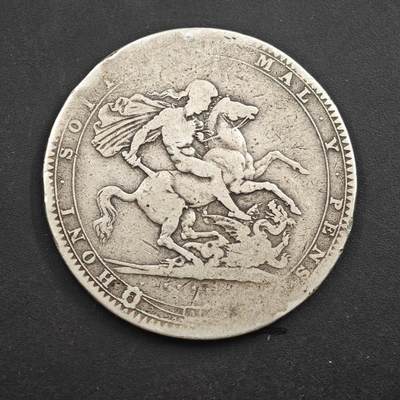 4月8日结束，成斌徽章钱币专场 - 1819年英国乔治三世马剑银币 27.5g