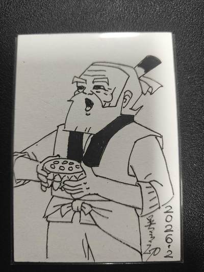 天玑星卡拍第186期《4.9周四截拍》持续收拍收评中 满赠卡需备注 - 【签绘卡】葫芦兄弟 原画师 吴云初 签绘卡 爷爷 背逆