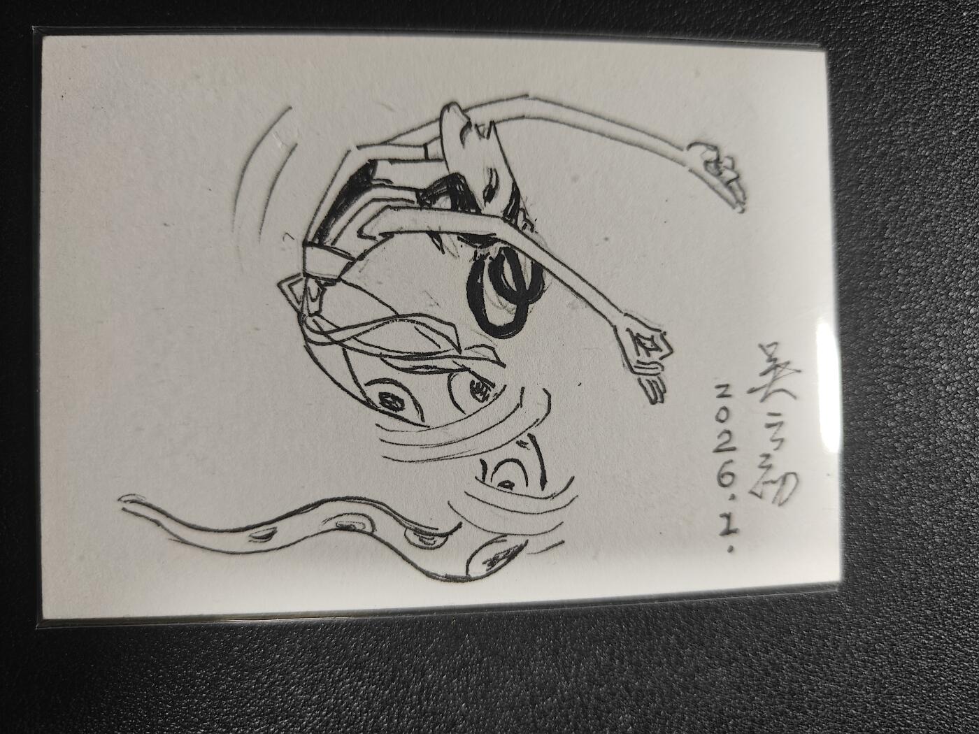 天玑星卡拍第186期《4.9周四截拍》持续收拍收评中 满赠卡需备注 【签绘卡】葫芦兄弟 原画师 吴云初 签绘卡 蛇精