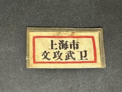 新时代收藏快速小拍 拍卖本周一线所得新货 4月10日场 - 上海民兵文攻武卫胸标