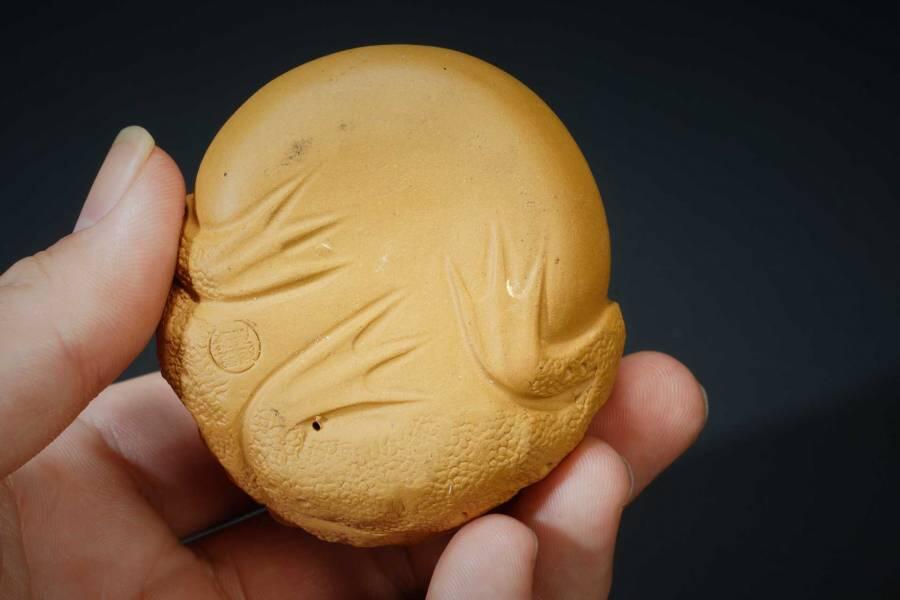 上海都达杂项专场六十九【全场包邮】 紫砂段泥大嘴蟾茶宠摆件96-51