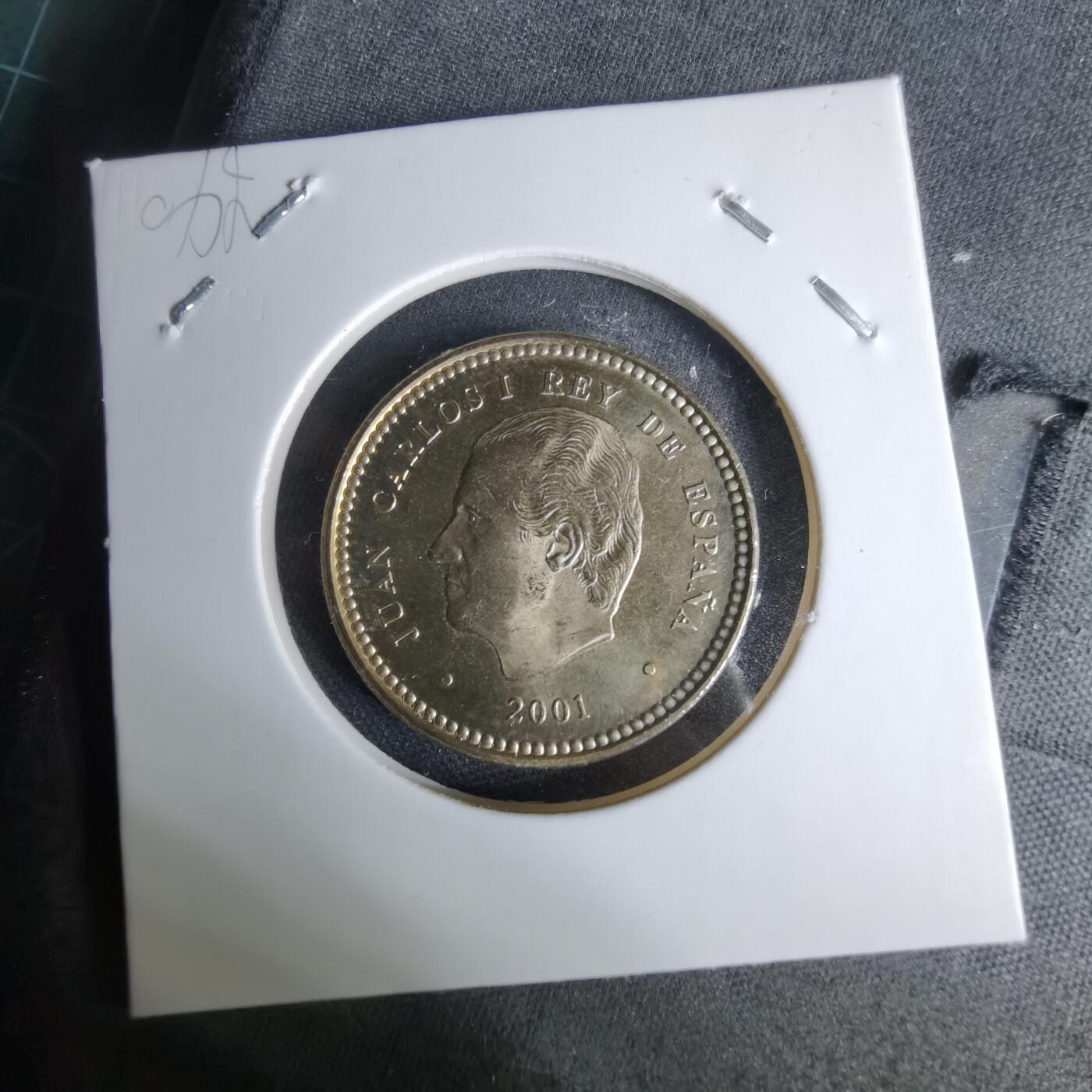 沼泽如烟--第1044场 西班牙2001年100比塞塔纪念币