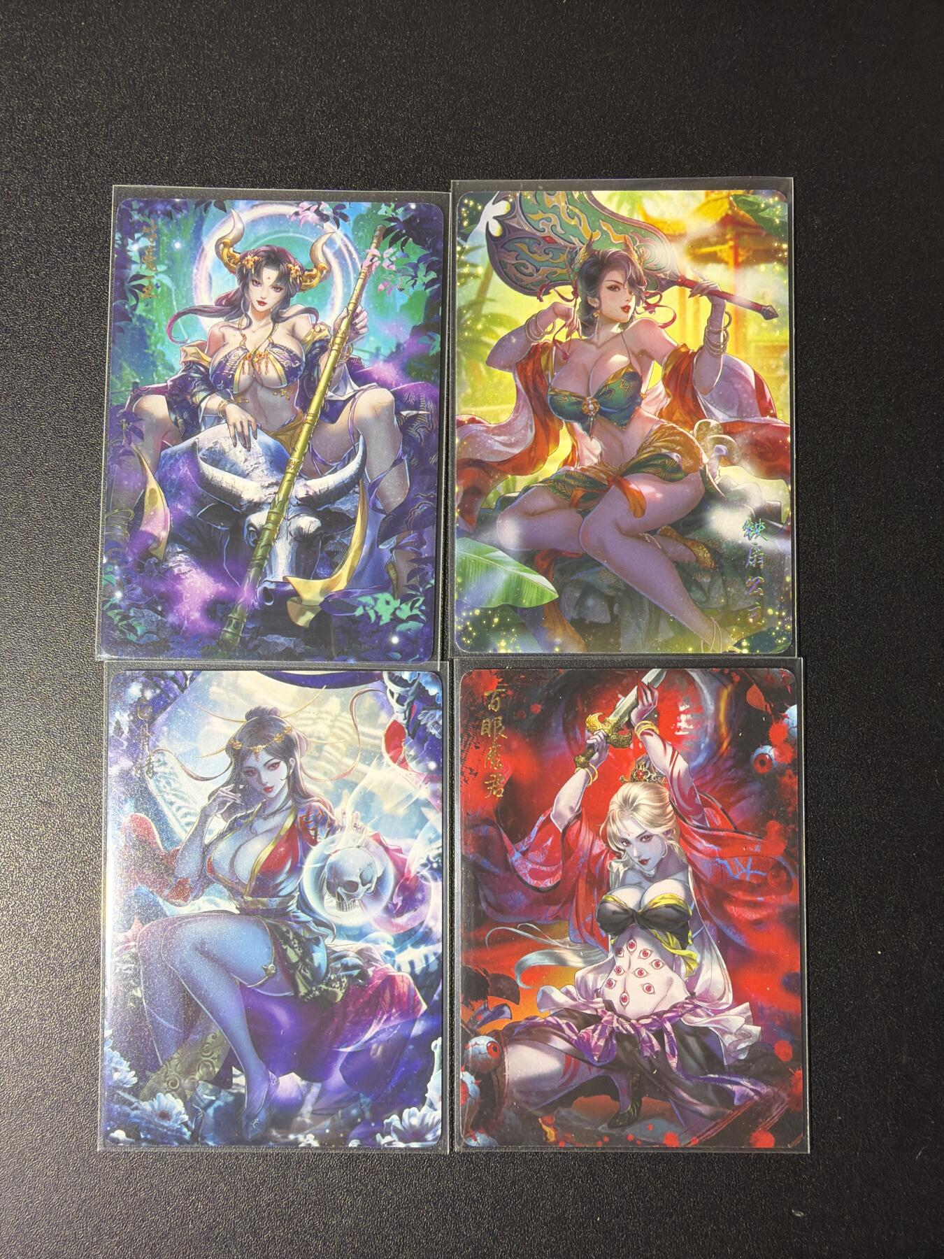 NO.29 好又多金牌大场，每周一站式配齐，方便凑单！（卖家送拍0抽成！周6晚9点截拍！） 焱卡 燎原西游4 玲姐全套4人物普卡一套（已套卡膜）