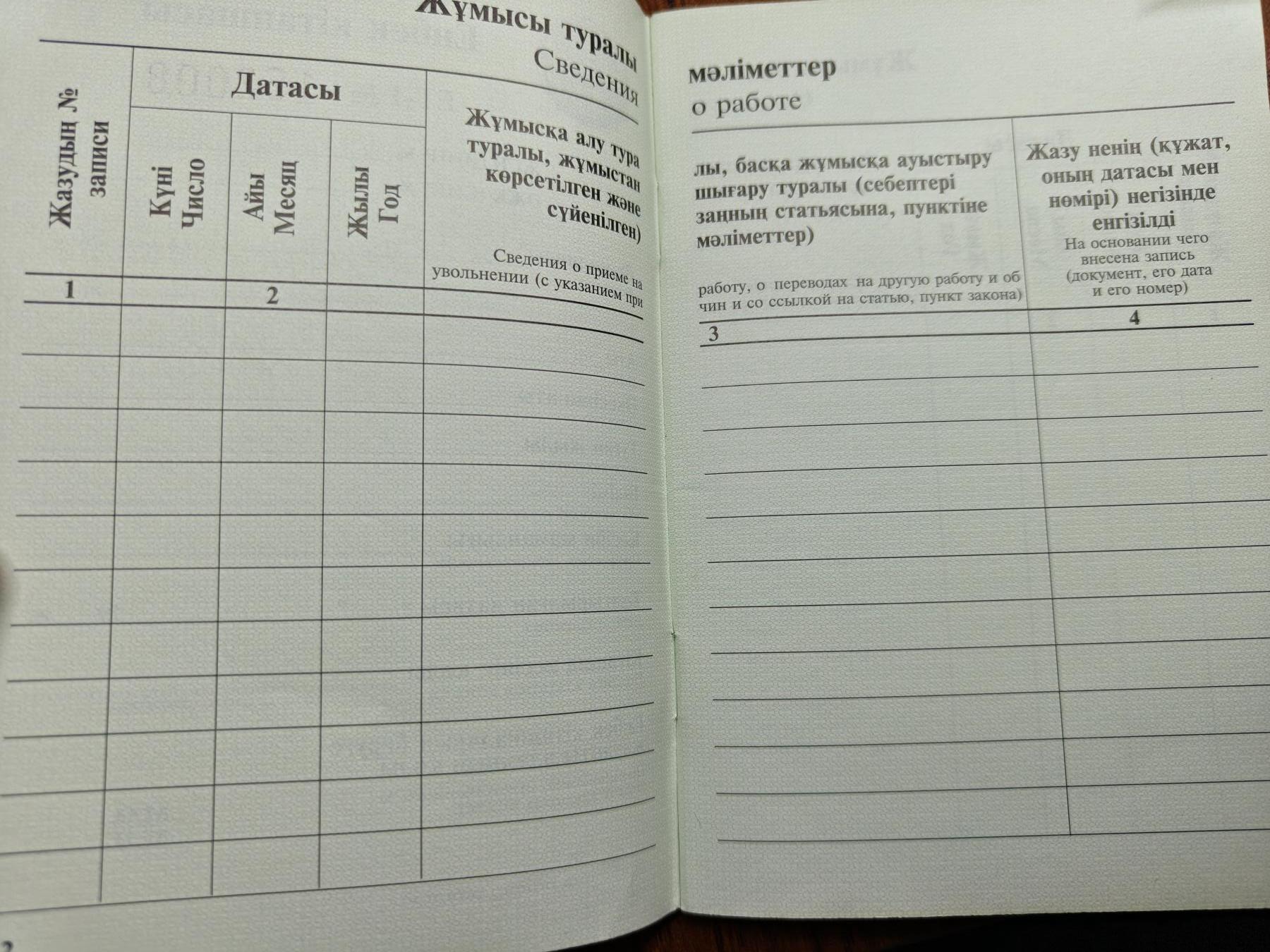 蜀地medal 2026春季精品专场 第5场 哈萨克斯坦劳动手册 沿用苏联款式标准 稍加改动