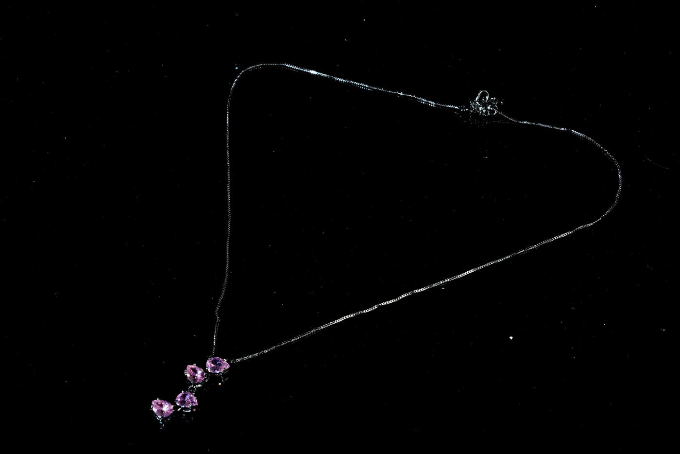 上海都达杂项专场六十九【全场包邮】 粉水晶蛋面项链96-207