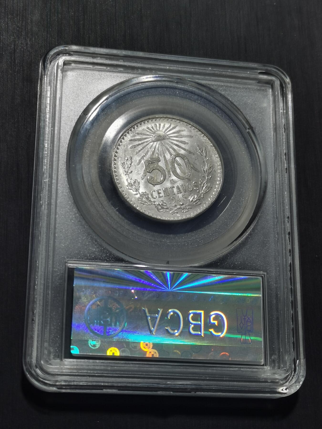 天下钱庄专场欢迎参拍 墨西哥小鹰50分银币