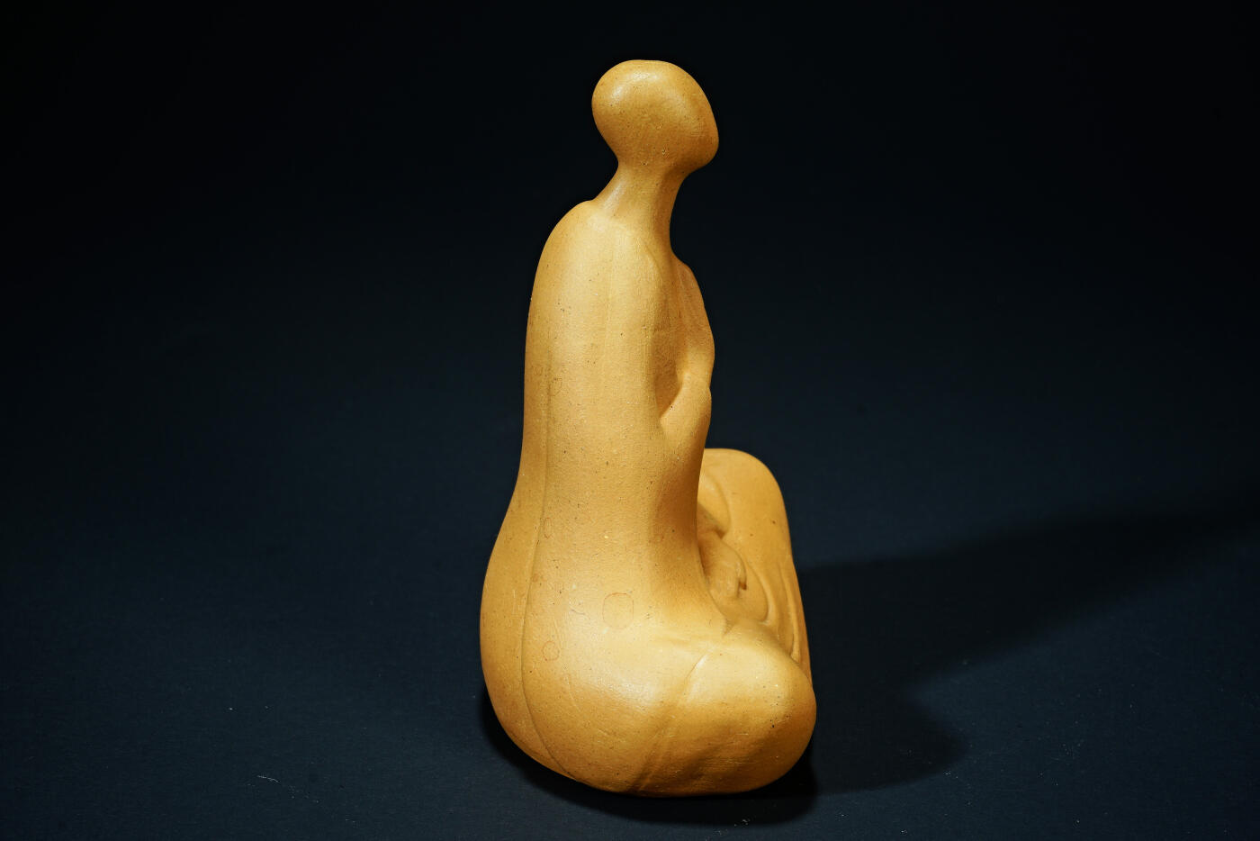 上海都达杂项专场六十九【全场包邮】 紫砂段泥无相佛茶宠摆件96-53