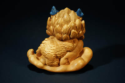 上海都达杂项专场102【全场包邮】  紫砂段泥小萌龙茶宠摆件96-52