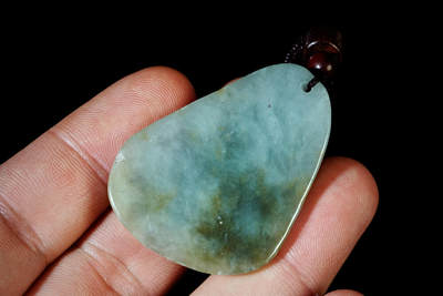 上海都达杂项专场102【全场包邮】  天然翡翠（A货）精雕（武圣关公》挂件96-12