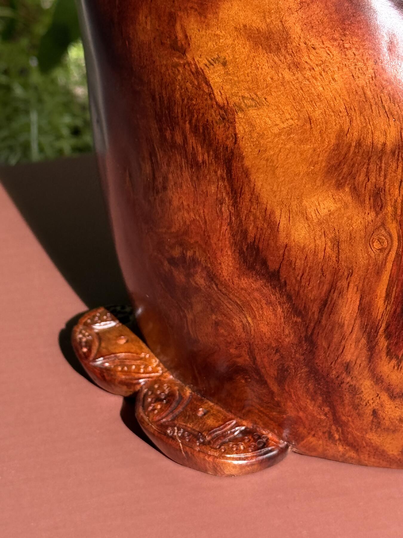 零元拍：越南黄花梨风水摆件钱袋子大摆件，满花精工。尺寸约：24/15CM。