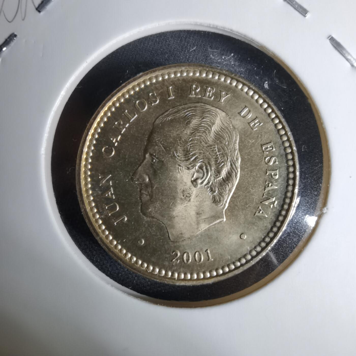 沼泽如烟--第1044场 西班牙2001年100比塞塔纪念币