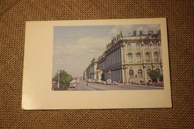 2026.4.11苏、日主题拍卖 - 苏联明信片，照片内容为列宁格勒-冬宫，年代久远纸张略有痕迹