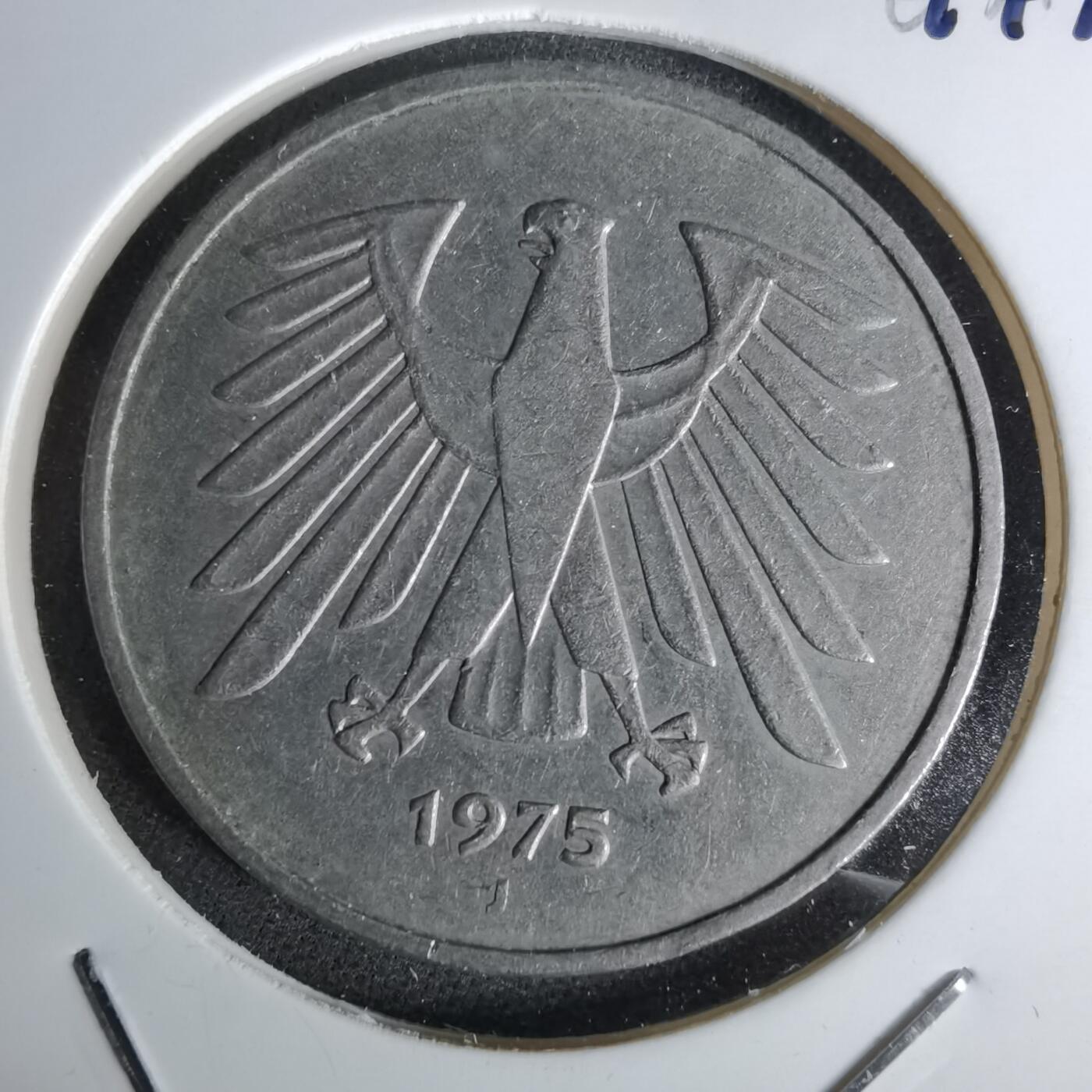 沼泽如烟--第1044场 德国1975年5马克