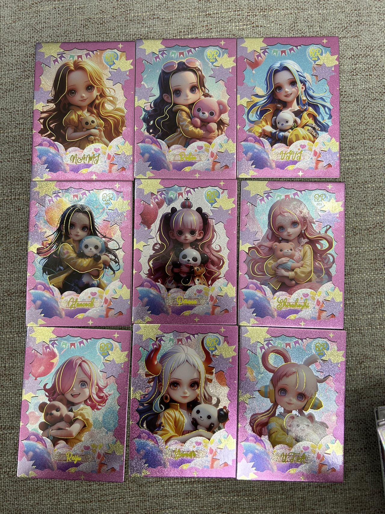 喜灰玩卡拍卖第七期，接拍品0佣金，欢迎送拍，释放现金流，让自己有资金可以购买更多喜欢的卡牌，让别的卡友能淘到更多心仪的卡牌 海贼王卡牌一组74张（QR 9张、HTF 2张 、MVR 9张、SSR 19张、SR35张）