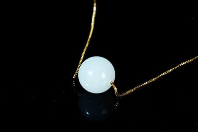 上海都达杂项专场102【全场包邮】  天然金丝玉单珠项链96-55