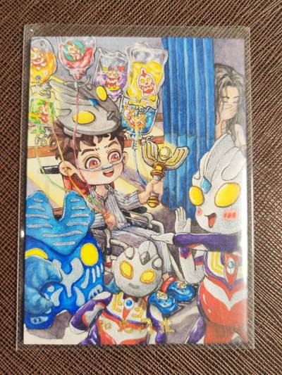 阳大大卡牌拍卖第109期（持续收拍品，周五晚上九点截拍，进群福利早知道） - 【手绘卡】JEFFREY 奥特曼的甜点 绝色手绘卡1/1