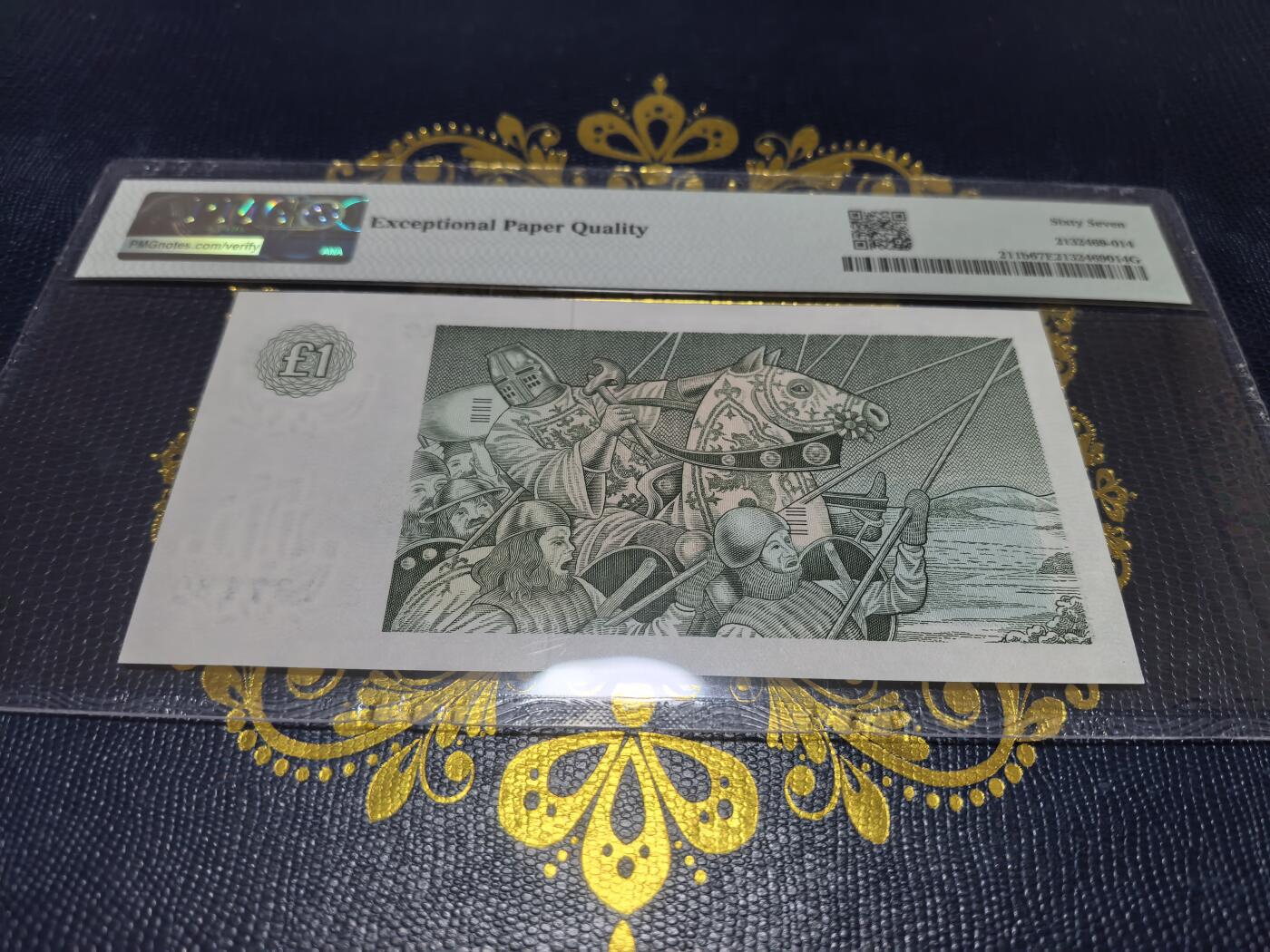 长老汇马年精选第十六场拍卖 1983苏格兰1英镑纸币，PMG 67，亚军，更高1枚