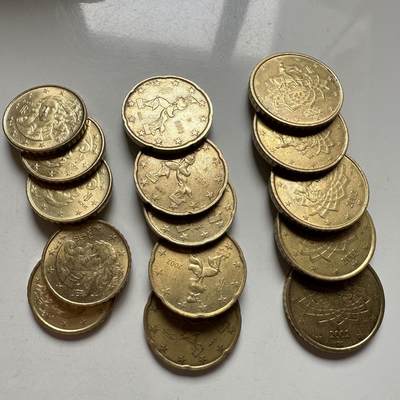 🌹外币初藏🌹🐯2026年第39场   每周二四六晚8️⃣点 苏联泰国纪念币世界钱币 - 意大利 10-20-50欧分3枚组 随机