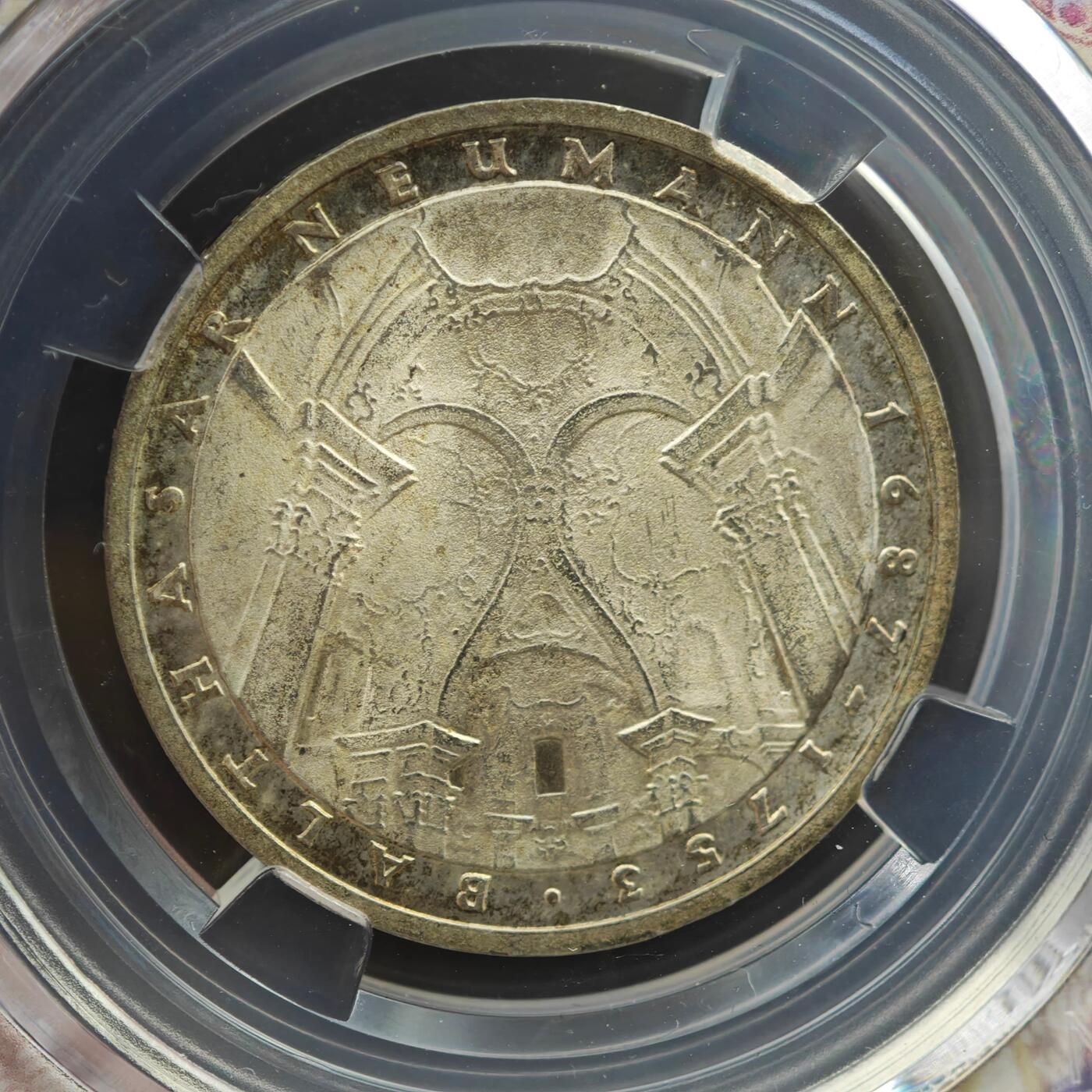 4月8日结束，成斌徽章钱币专场 众诚评级 1978年德国5马克银币 11.2g