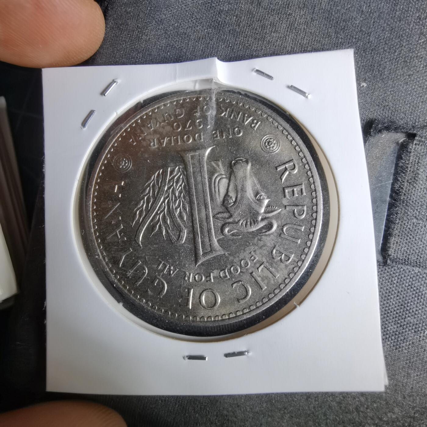 沼泽如烟--第1044场 圭亚那1970年一元FAO纪念币