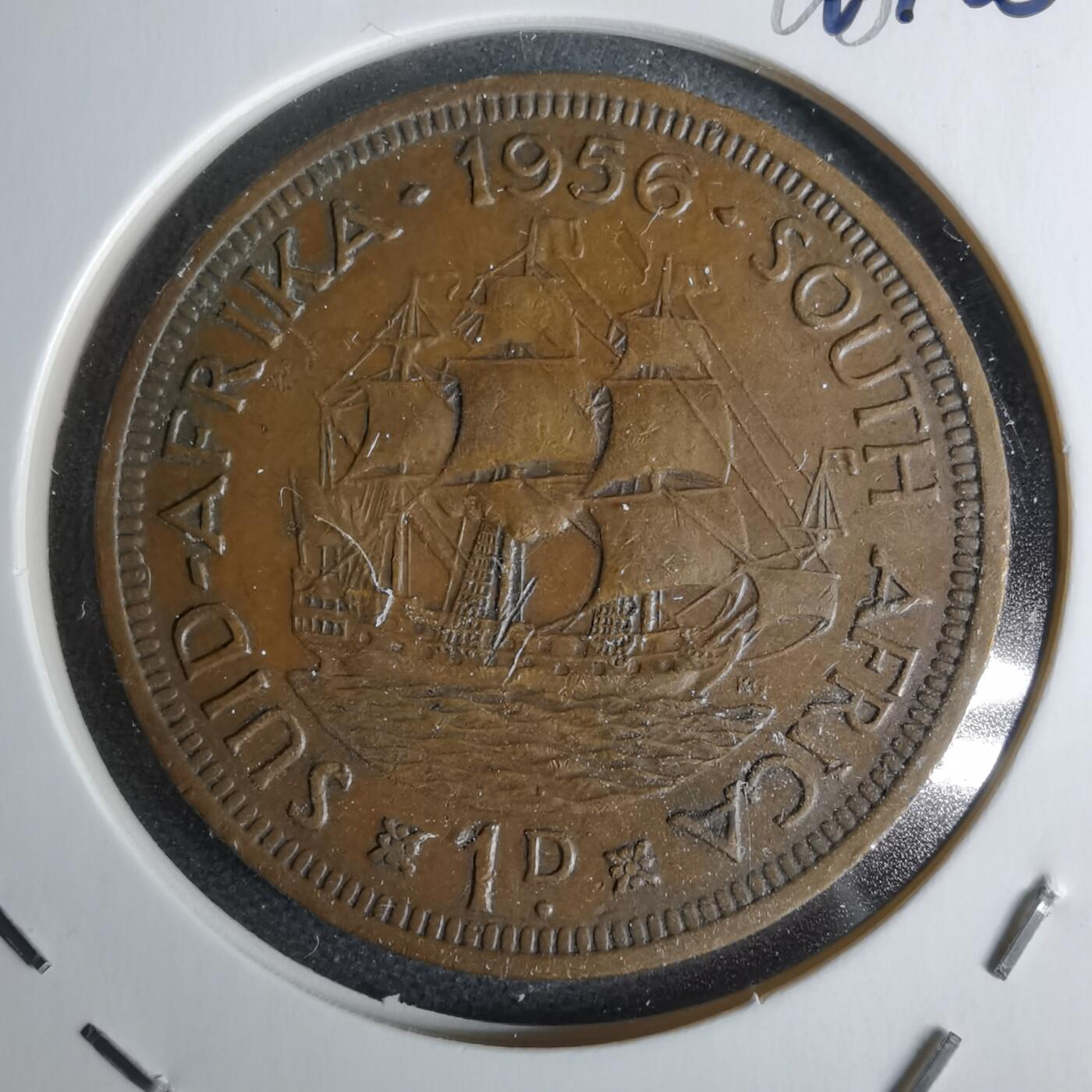 沼泽如烟--第1044场 南非1956年1便士