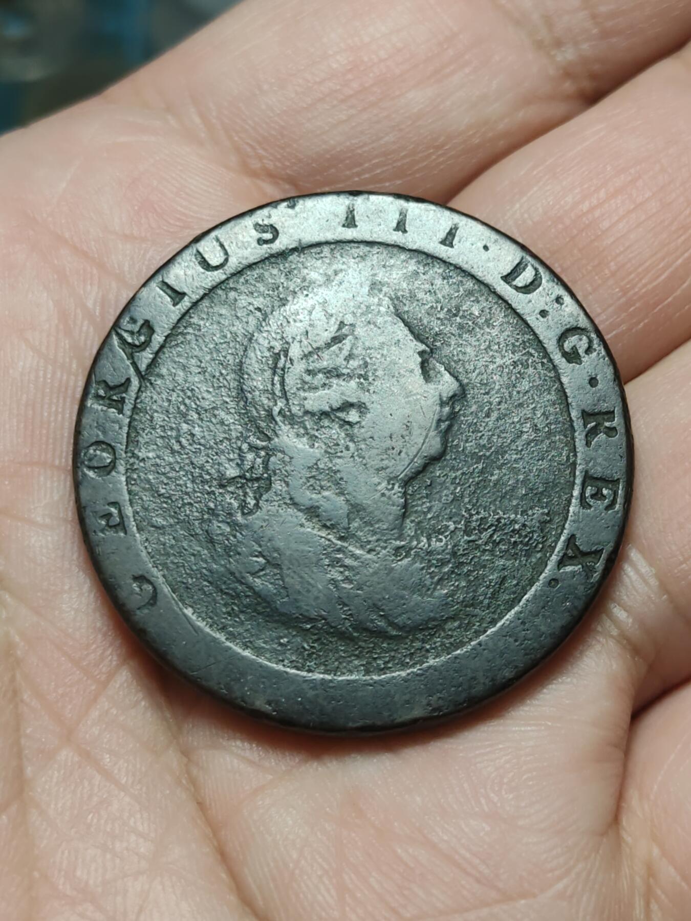 2026年第四十二场(总第二百一十一场）外国好品散币场(佣金3%) 英国🇬🇧1797单年份车轮1便士(乔治三世第四版)