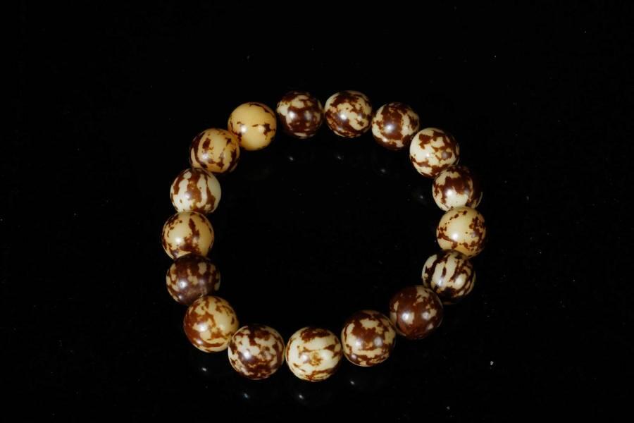 上海都达杂项专场六十九【全场包邮】 天然虎斑菩提手串96-183