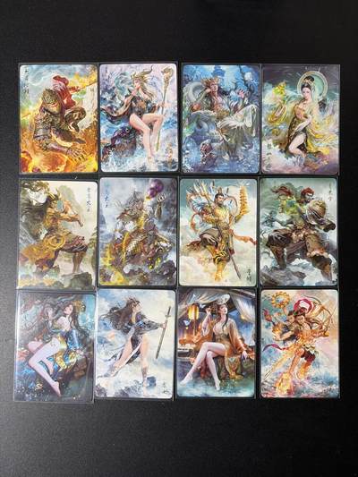 NO.29 好又多金牌大场，每周一站式配齐，方便凑单！（卖家送拍0抽成！周6晚9点截拍！） - 焱卡 燎原西游4 巴丁全套12人物普卡一套（已套卡膜）