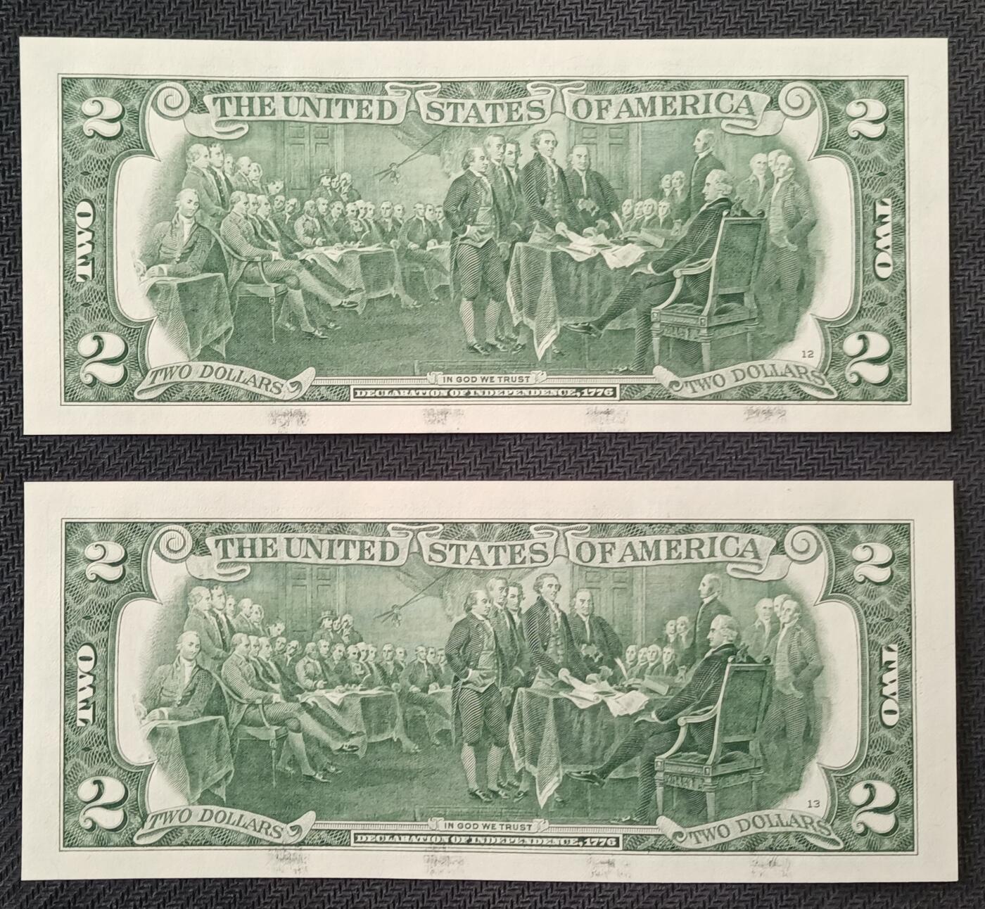 【游宝包邮场】丙午马年第21期 首季收官场 美国2美元 五连号 无47钻石号 56205621~625 全新UNC