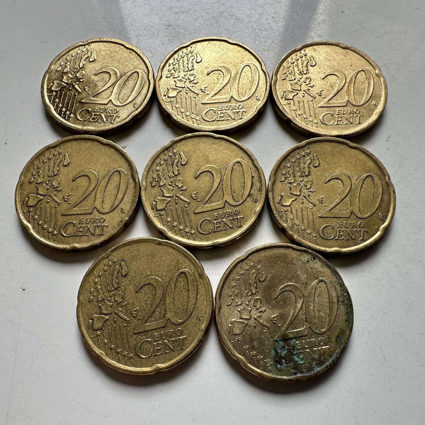 🌹外币初藏🌹🐯2026年第39场   每周二四六晚8️⃣点 苏联泰国纪念币世界钱币 20欧分一组 8枚不同