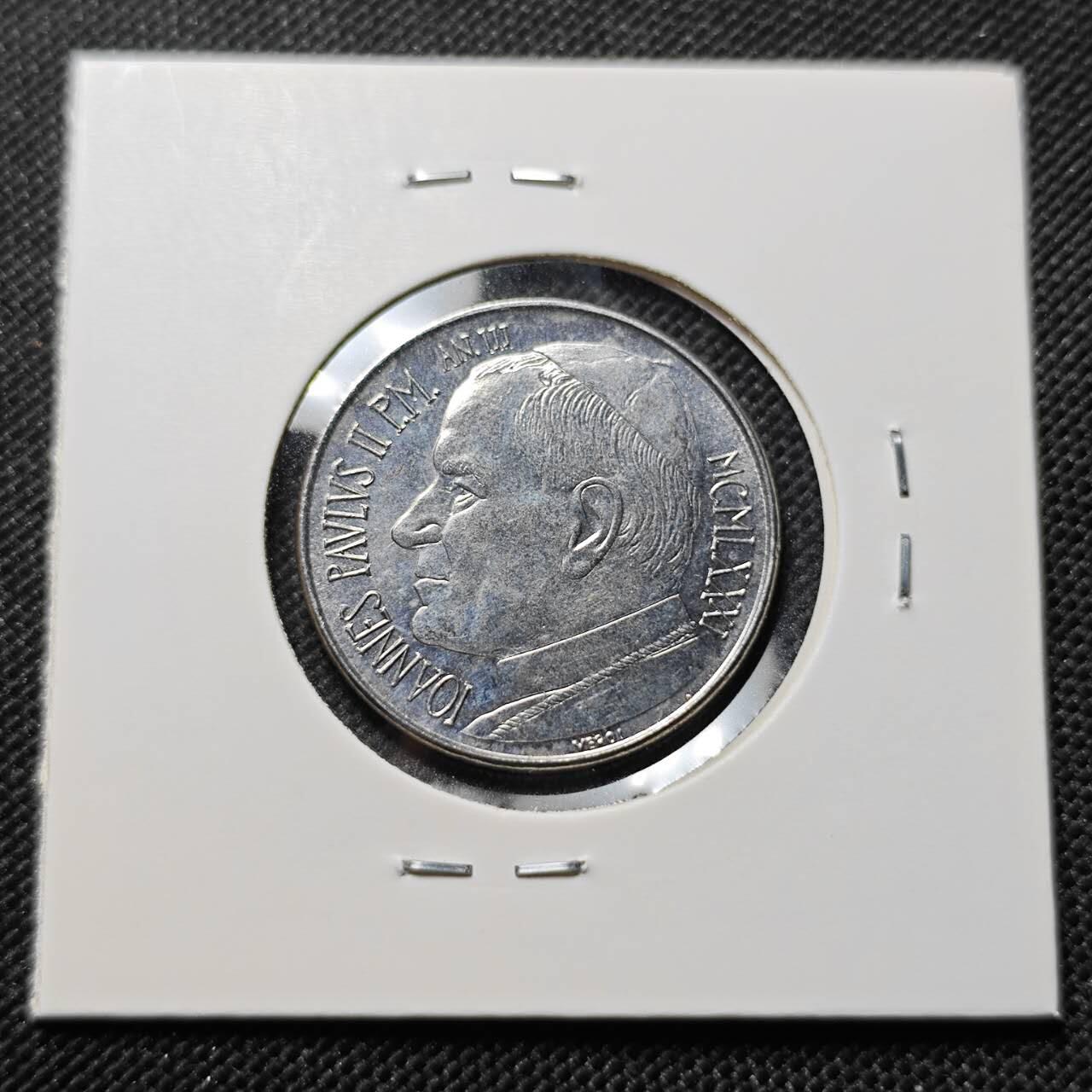 KK钱币收藏小铺  第409期 2月预留时间 周末发货  梵蒂冈50里拉