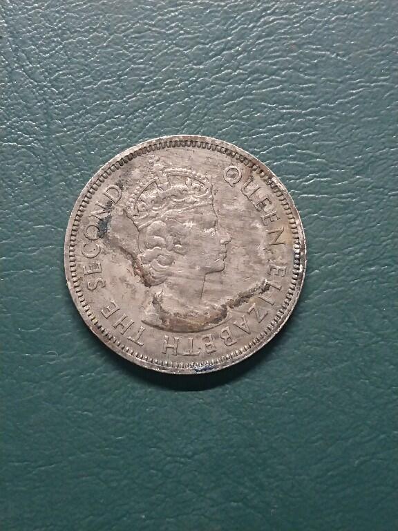 松南世界钱币——260407B 香港伍毫镍币