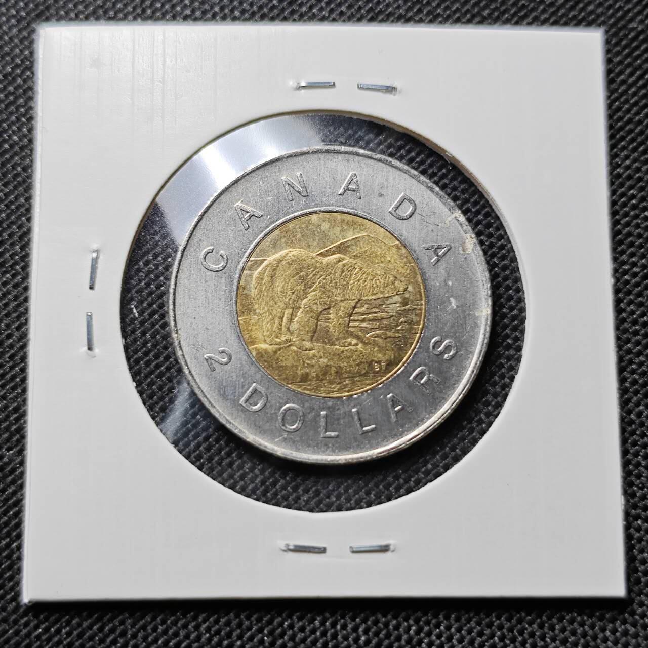 KK钱币收藏小铺  第409期 2月预留时间 周末发货  加拿大2元