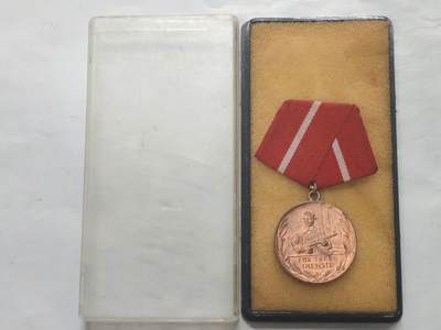 韵星假日军品类拍卖第52期  -- Rimey Holidays Militaria Auction 52 - 民主德国铜级工战队忠诚服务奖章带原盒