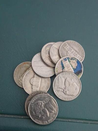 松南世界钱币——260408A - 美国5美分硬币10枚3